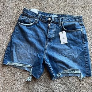 High rise relaxed Mom shorts